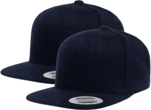 [2 Pack] Hybrid Stretch-Fitted Trucker Cap, Baseball Cap with Air Mesh