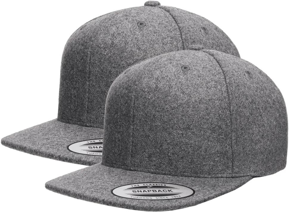 [2 Pack] Hybrid Stretch-Fitted Trucker Cap, Baseball Cap with Air Mesh