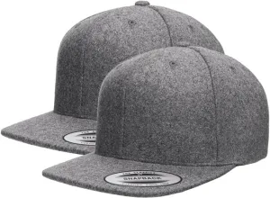 [2 Pack] Hybrid Stretch-Fitted Trucker Cap, Baseball Cap with Air Mesh