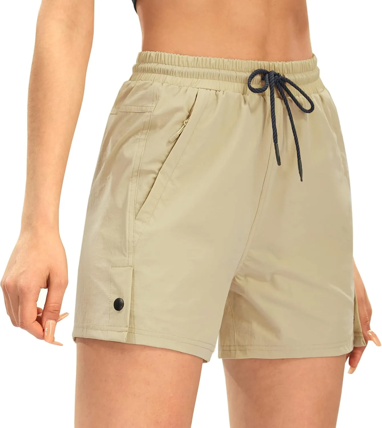 AFITNE Women's 4" Hiking Shorts Quick Dry Lightweight Outdoor Shorts Travel Athletic Golf Shorts with Pockets Water Resistant