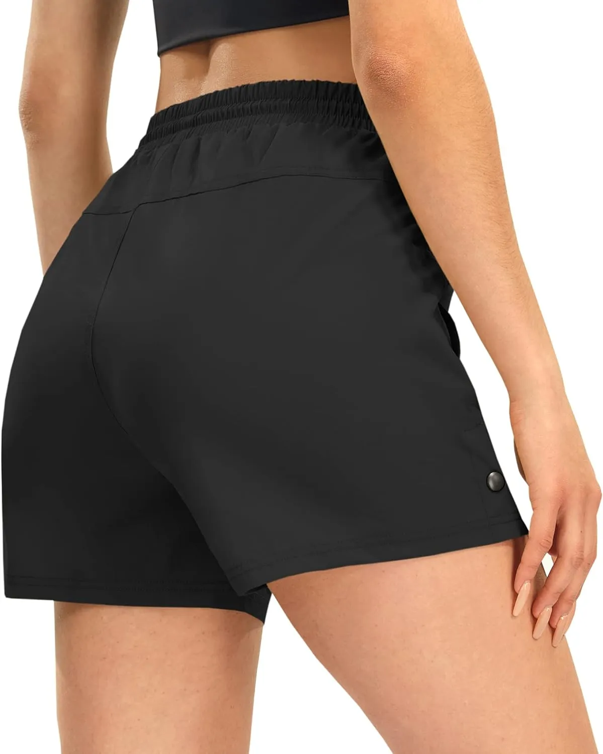 AFITNE Women's 4" Hiking Shorts Quick Dry Lightweight Outdoor Shorts Travel Athletic Golf Shorts with Pockets Water Resistant