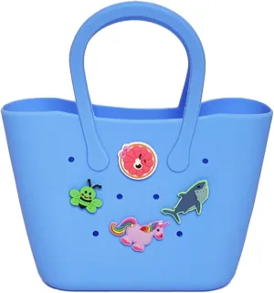 Aimery Mini Rubber Tote Bag for girls/Small Rubber Beach Bag for kids
