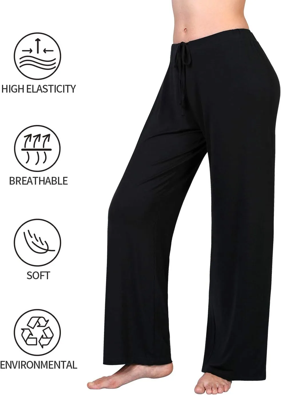 Air Curvey Casual Womens Pants Soft Lounge Pants Sleep Pajama Bottoms With Pocket