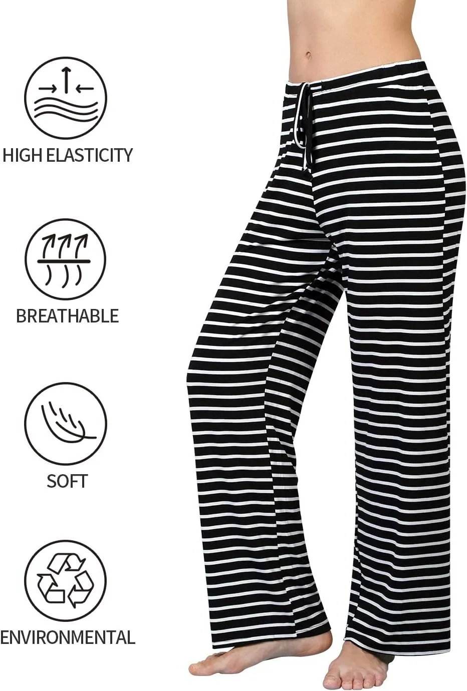 Air Curvey Casual Womens Pants Soft Lounge Pants Sleep Pajama Bottoms With Pocket