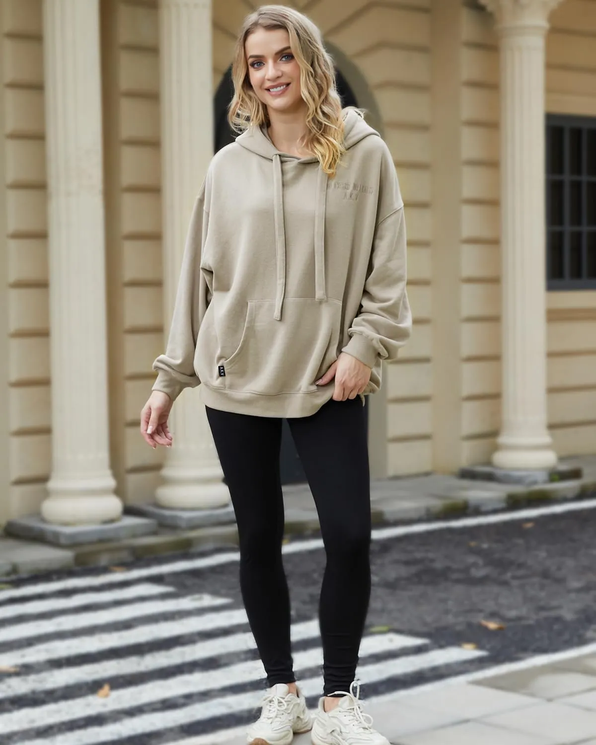 Air Curvey Womens Oversized Hoodies Fleece Sweatshirts Pullover Long Sleeve Sweaters Casual Fall Outfits