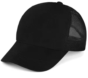 Baby Baseball Cap with Mesh Toddler Baseball Hat Infant Baseball Cap Baby Sun Summer Hat for Kids Black 1-2T