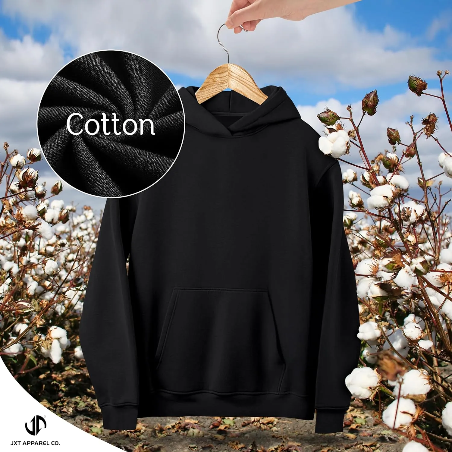 Basic Oversized Hoodie for Men and Women - Solid Streetwear Style Fleece Pullover Hoodies for Women and Men