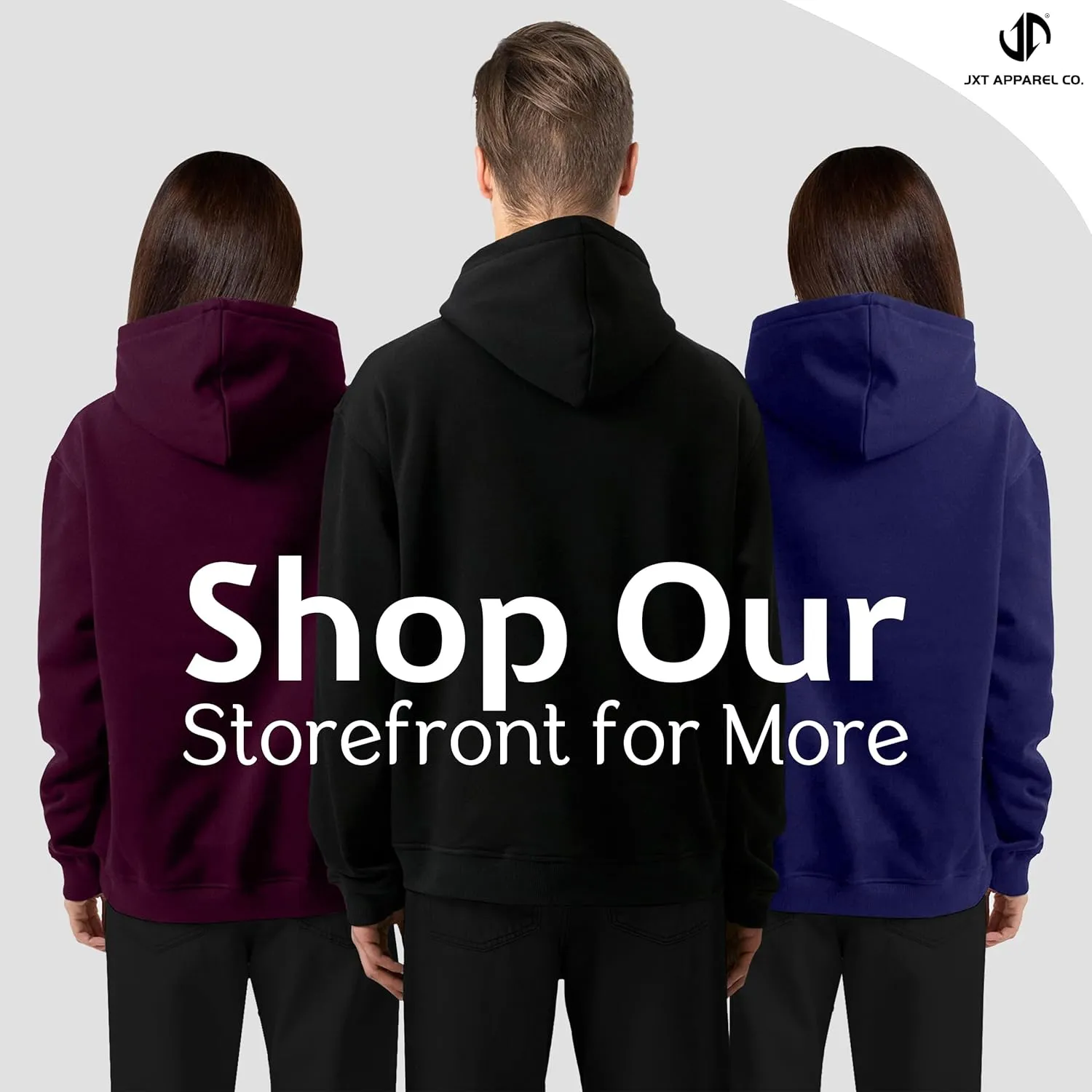 Basic Oversized Hoodie for Men and Women - Solid Streetwear Style Fleece Pullover Hoodies for Women and Men