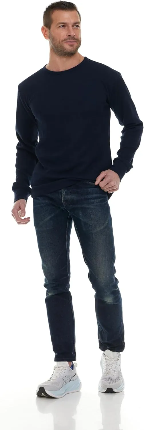 BILLIONHATS Thermal Shirts for Men, Base Layer Tops Bulk Wholesale, Cotton, Solid Colors, Shelter Donations