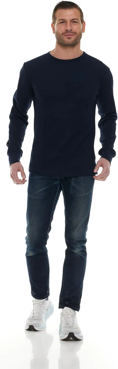 BILLIONHATS Thermal Shirts for Men, Base Layer Tops Bulk Wholesale, Cotton, Solid Colors, Shelter Donations
