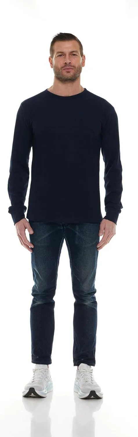 BILLIONHATS Thermal Shirts for Men, Base Layer Tops Bulk Wholesale, Cotton, Solid Colors, Shelter Donations