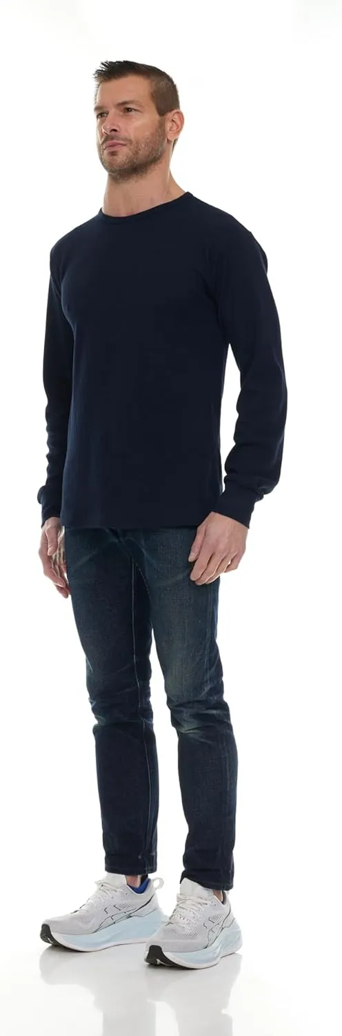 BILLIONHATS Thermal Shirts for Men, Base Layer Tops Bulk Wholesale, Cotton, Solid Colors, Shelter Donations
