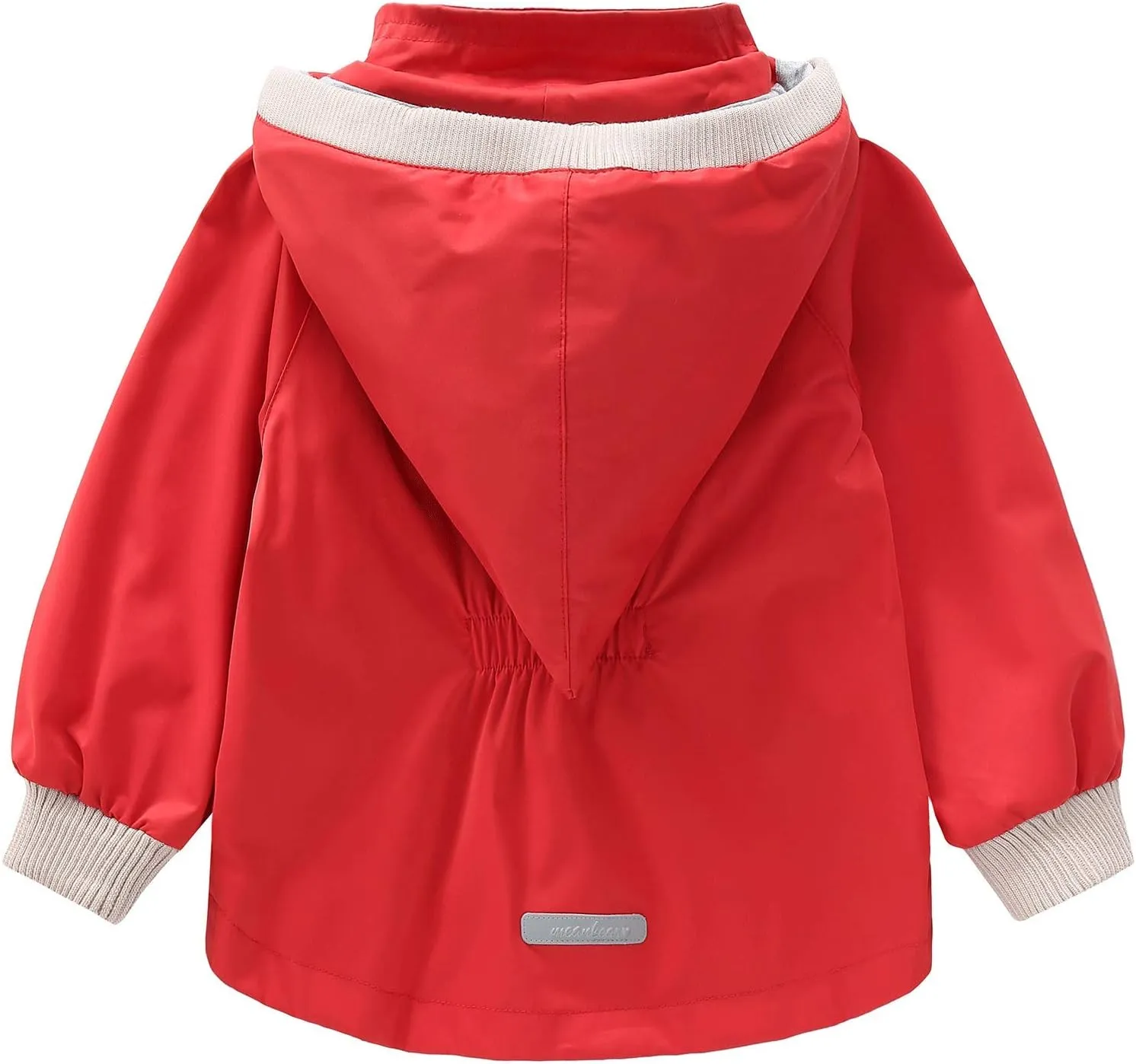 BINIDUCKLING Kids Rain Jacket Toddler Raincoat Girls Boys Spring Jacket 2-8 Years