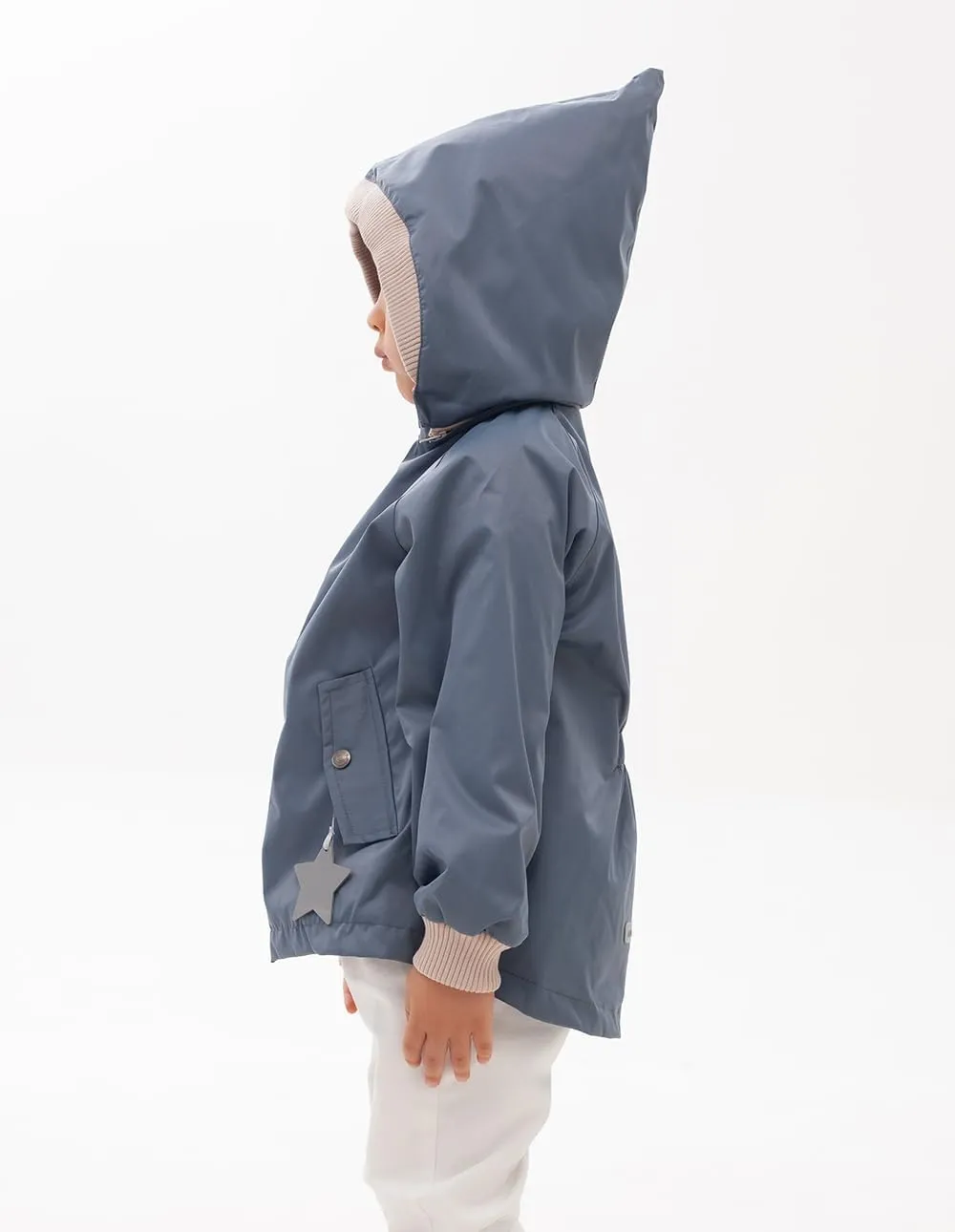 BINIDUCKLING Kids Rain Jacket Toddler Raincoat Girls Boys Spring Jacket 2-8 Years