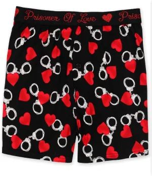 Briefly Stated Novelty Love Style Men's Boxer Shorts