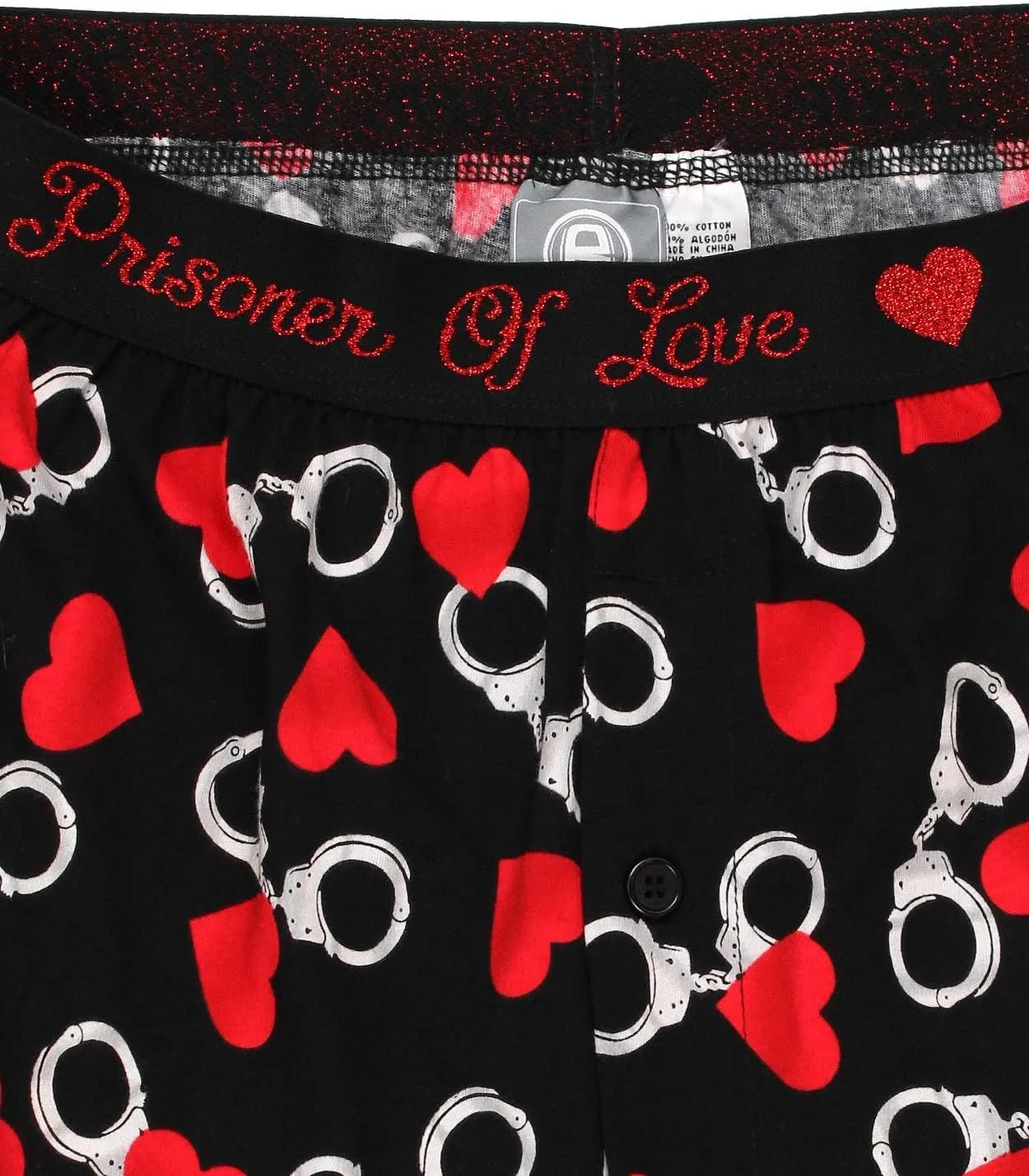 Briefly Stated Novelty Love Style Men's Boxer Shorts