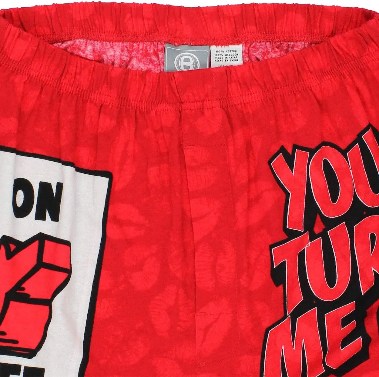 Briefly Stated Novelty Love Style Men's Boxer Shorts