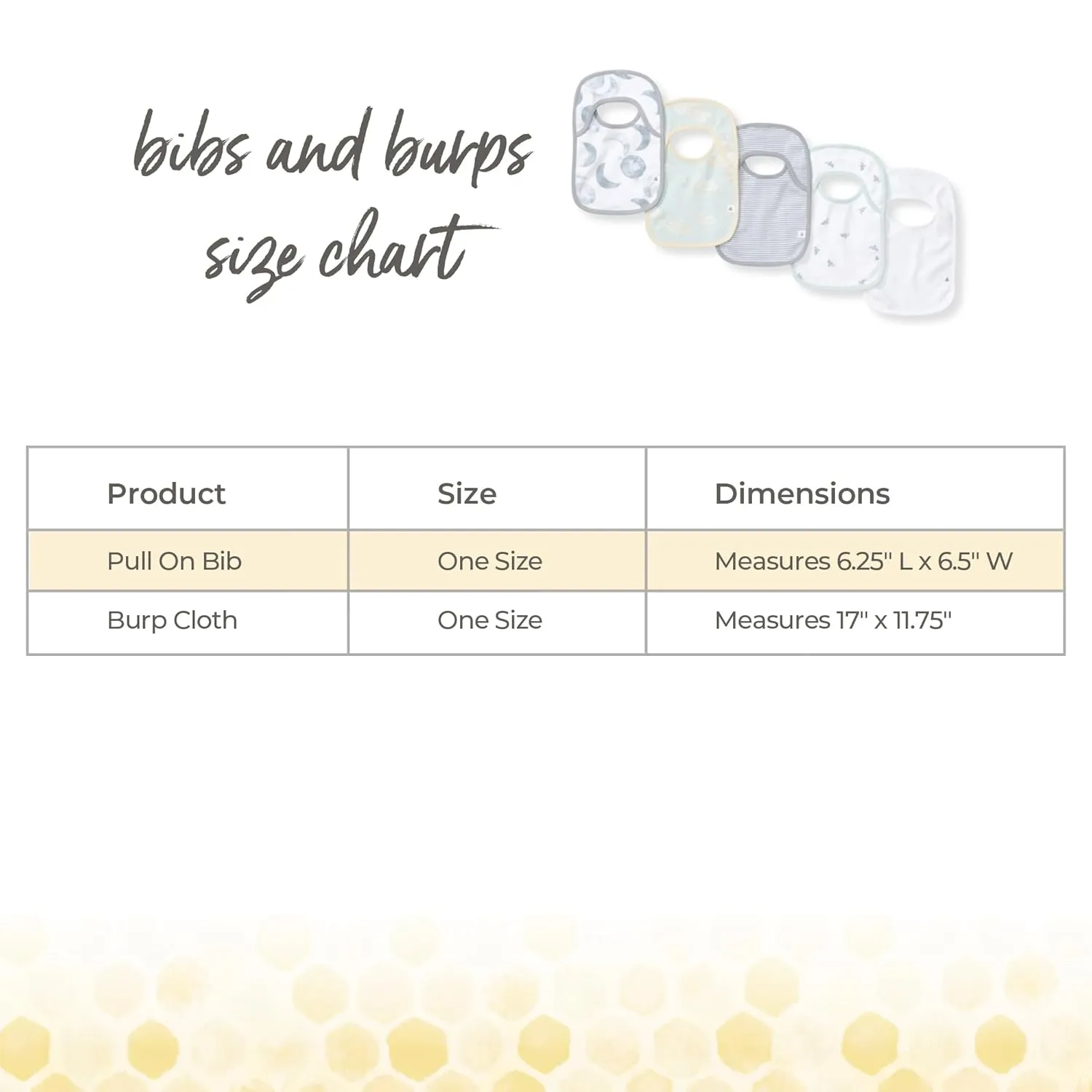 Burt's Bees Baby Infant Bibs, 100% Organic Cotton Drool Cloths, Newborn Essentials