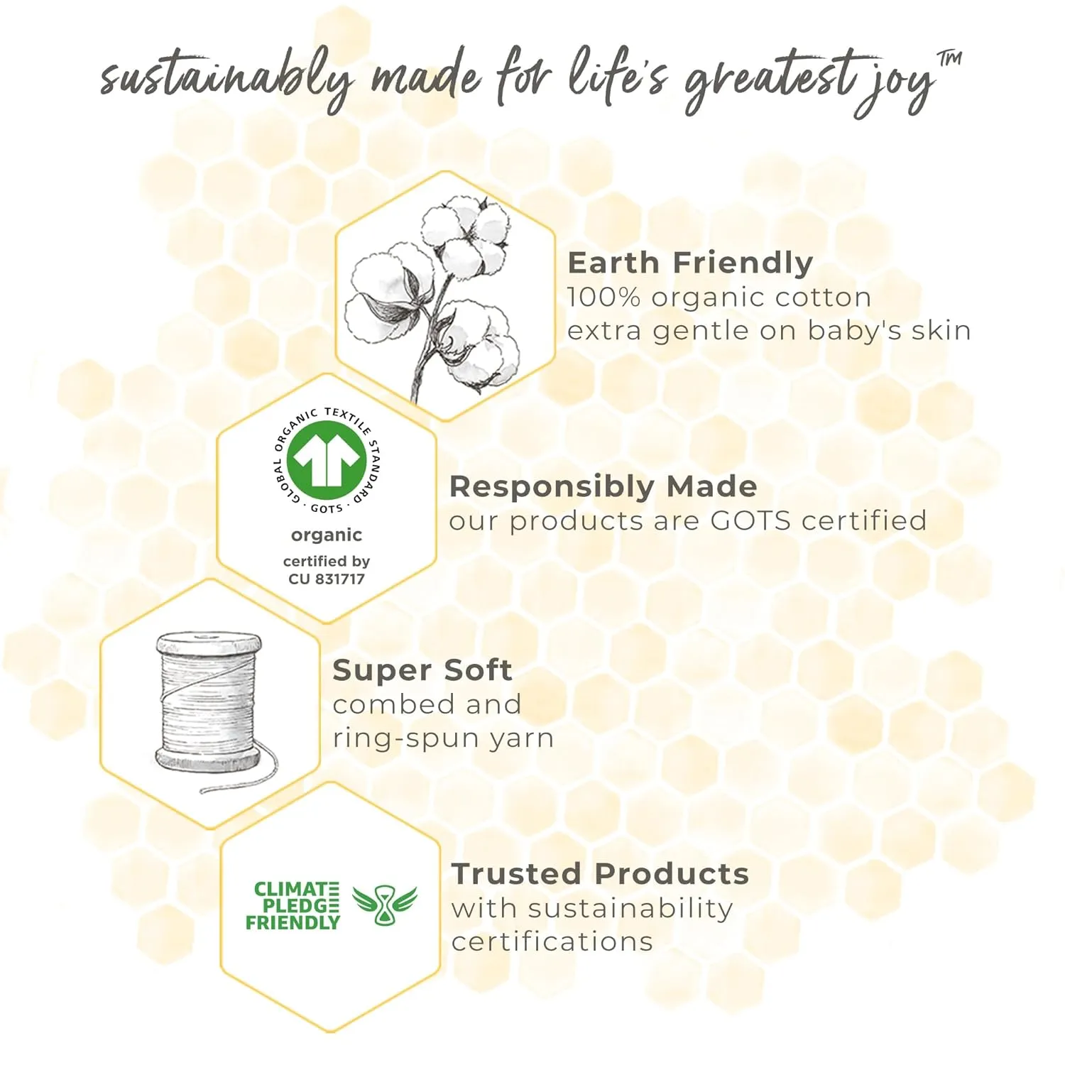 Burt's Bees Baby Infant Bibs, 100% Organic Cotton Drool Cloths, Newborn Essentials