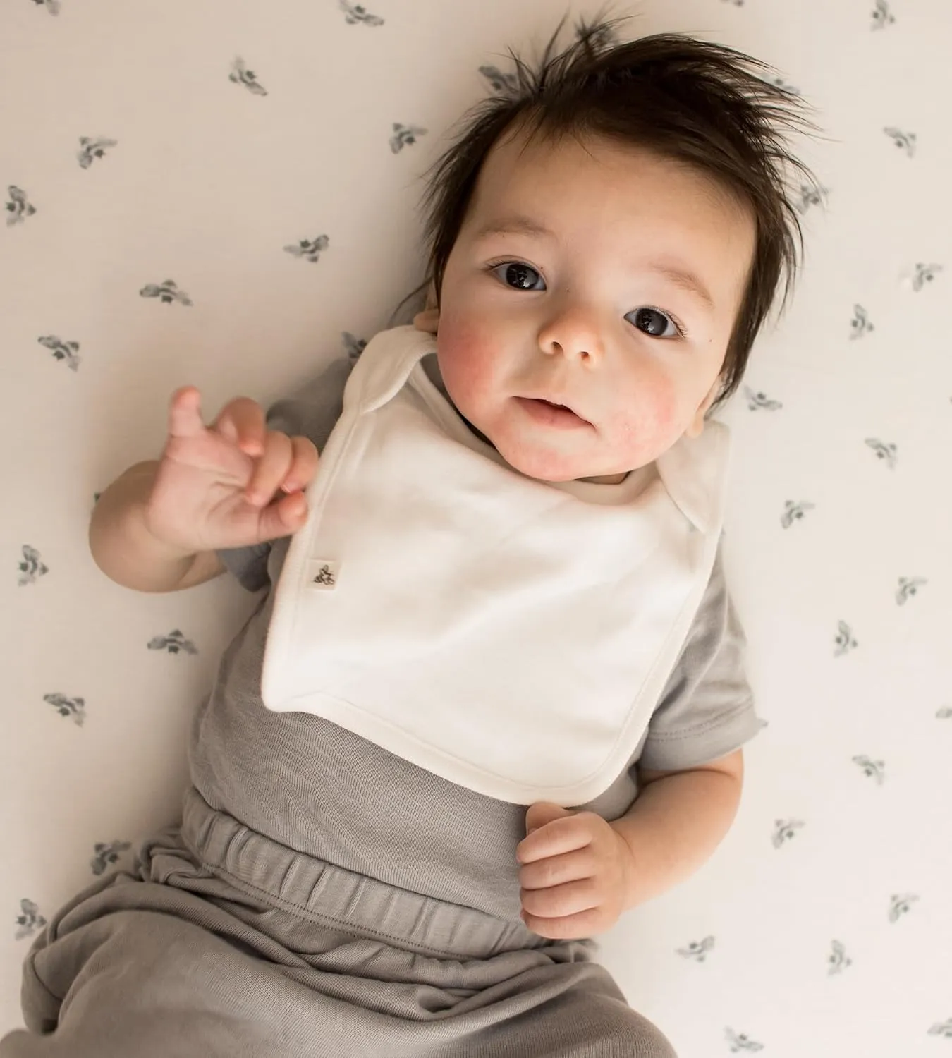 Burt's Bees Baby Infant Bibs, 100% Organic Cotton Drool Cloths, Newborn Essentials