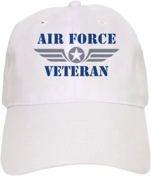CafePress Air Force Veteran Cap Adjustable Baseball Cap
