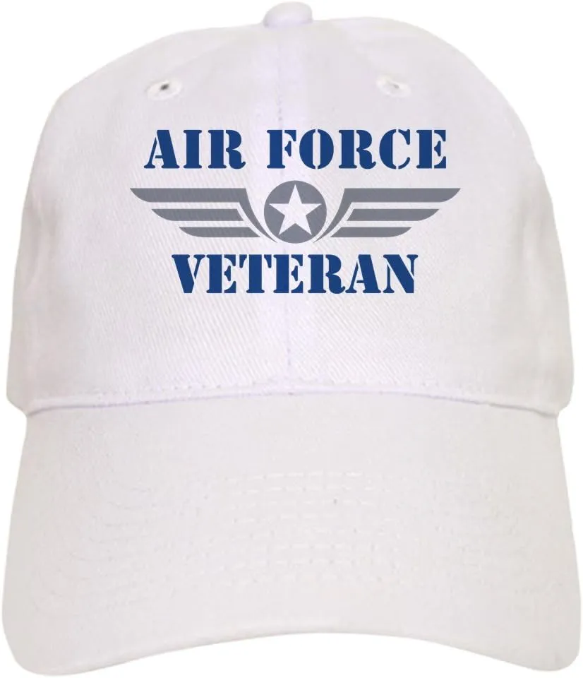 CafePress Air Force Veteran Cap Adjustable Baseball Cap