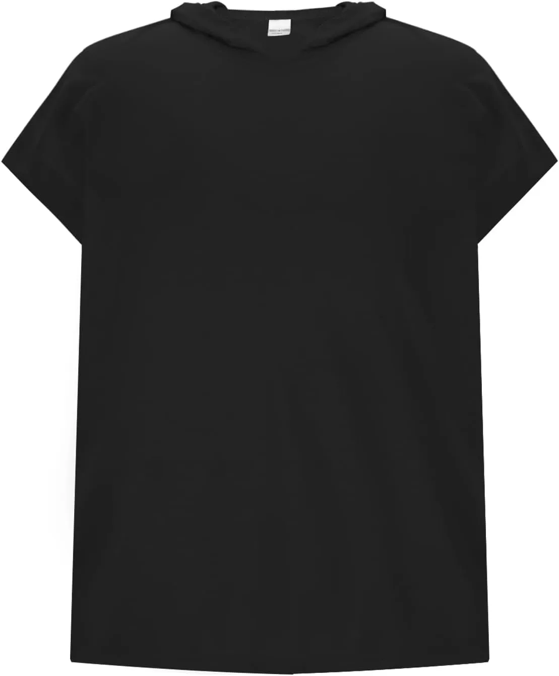 Casual Men Workout Tank Tops Cap Sleeve Hoody Shirts Muscle Fit Pullover Basic Shirt Running Active Solid Tees