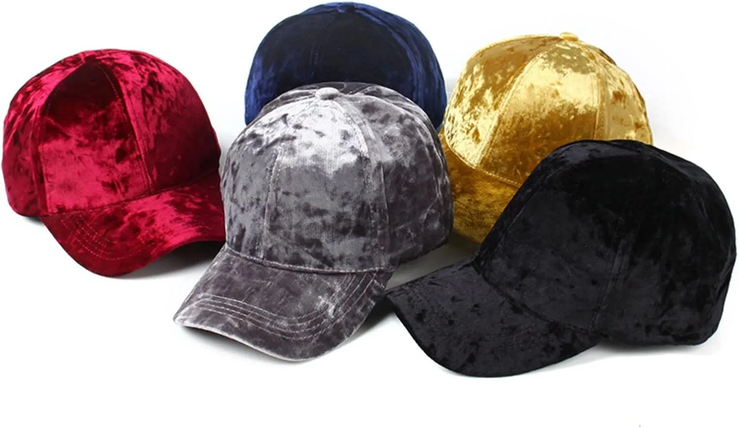 Casual Solid Soft Velvet Baseball Baseball Cap Trucker Hat Low Profile Unstructured Breathable Unisex