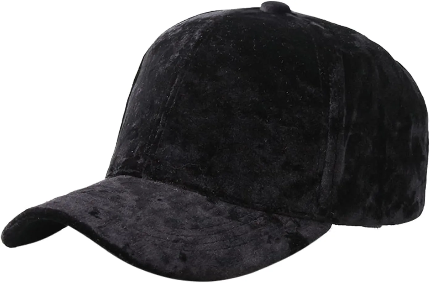 Casual Solid Soft Velvet Baseball Baseball Cap Trucker Hat Low Profile Unstructured Breathable Unisex