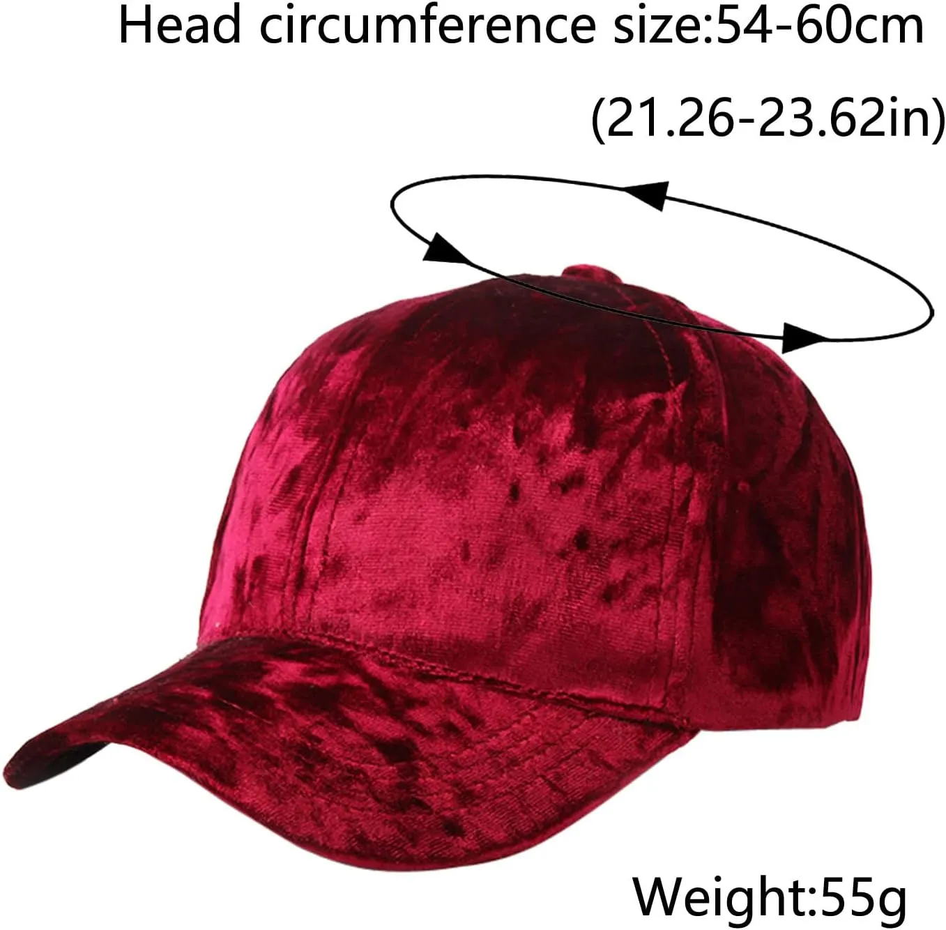 Casual Solid Soft Velvet Baseball Baseball Cap Trucker Hat Low Profile Unstructured Breathable Unisex