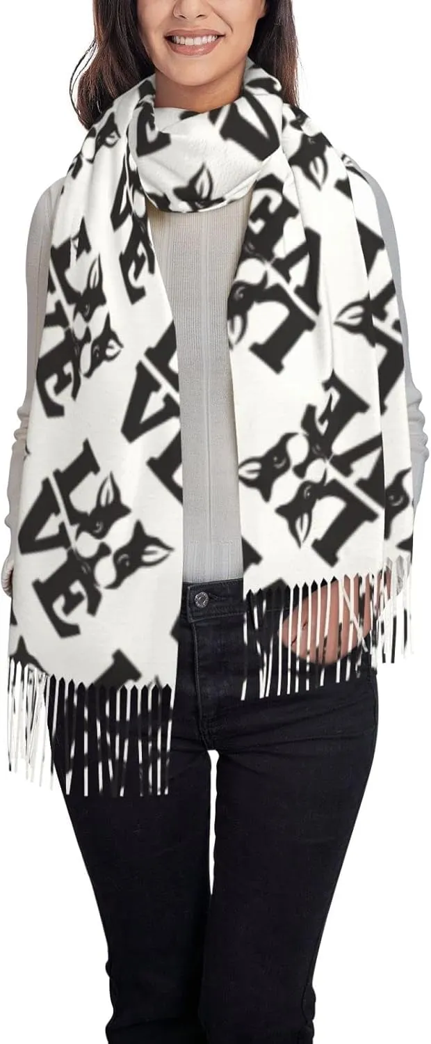 CUTEDWARF rocker Scarf for Women and Men Warm Long Shawl Winter Wraps Large Scarves Shawl Wraps