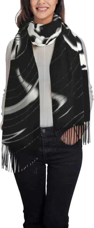 CUTEDWARF rocker Scarf for Women and Men Warm Long Shawl Winter Wraps Large Scarves Shawl Wraps