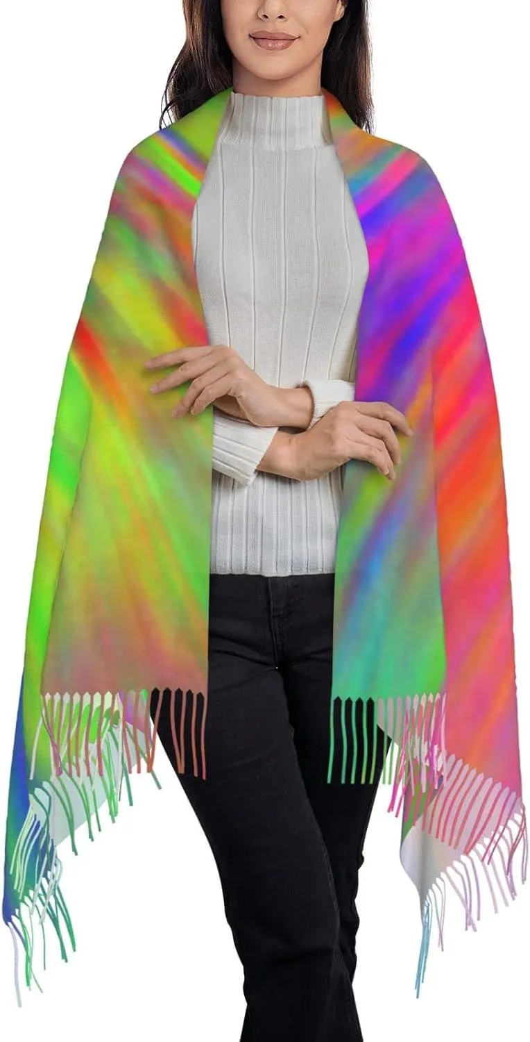 CUTEDWARF rocker Scarf for Women and Men Warm Long Shawl Winter Wraps Large Scarves Shawl Wraps