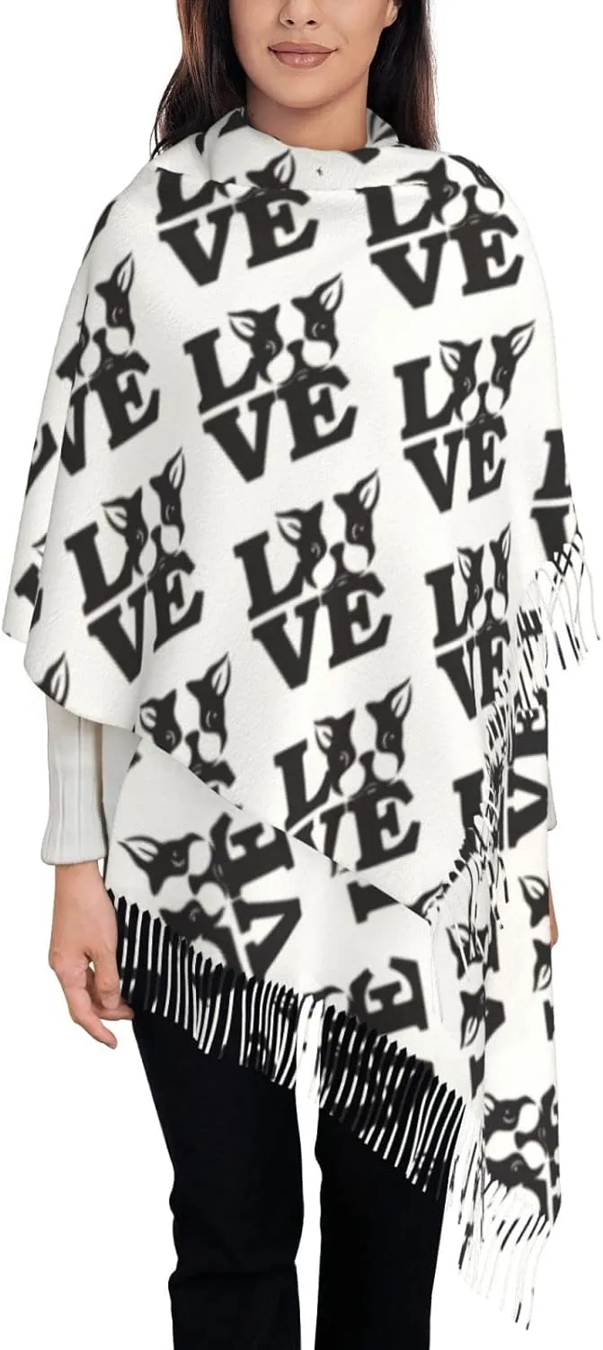 CUTEDWARF rocker Scarf for Women and Men Warm Long Shawl Winter Wraps Large Scarves Shawl Wraps