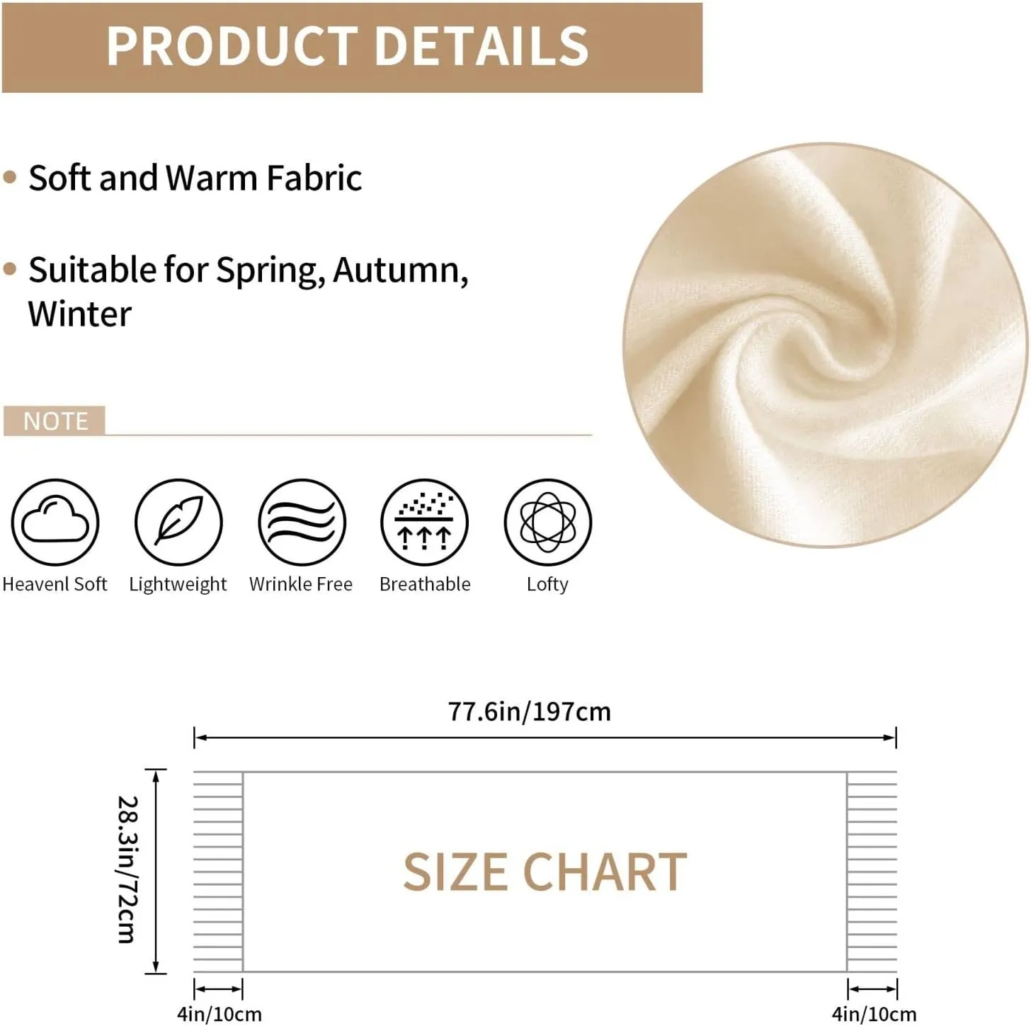 CUTEDWARF rocker Scarf for Women and Men Warm Long Shawl Winter Wraps Large Scarves Shawl Wraps