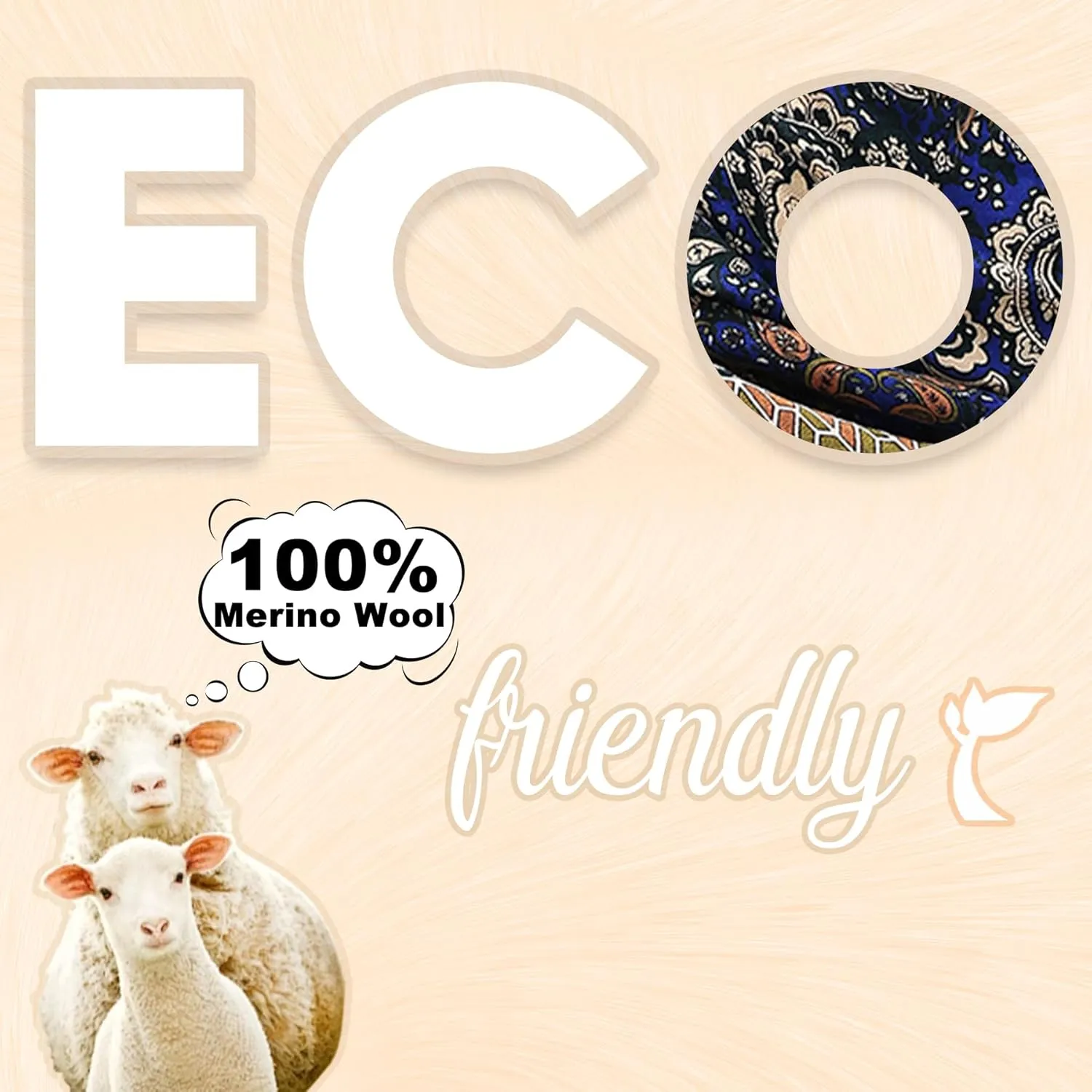 DANA XU 100% Merino Wool Extra Large Pashmina Blanket Travel Scarf Cashmere Wrap for Women Fall Winter Oversize Shawl Floral