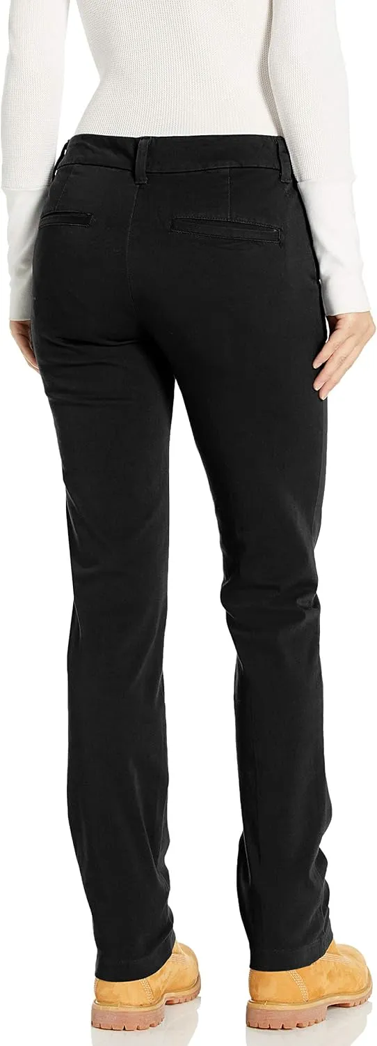 Dickies Women's Perfect Shape Straight Twill Pant