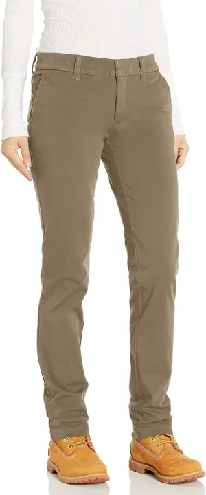 Dickies Women's Perfect Shape Straight Twill Pant
