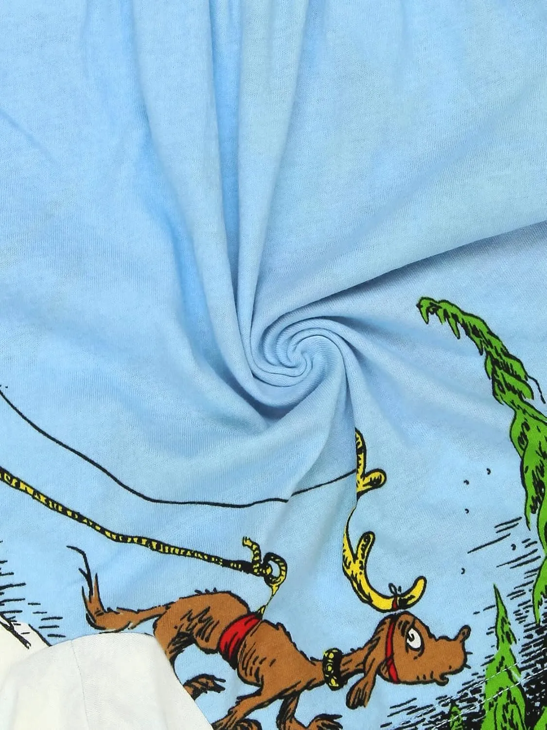 Dr. Seuss The Grinch Holiday Men's Button Fly Boxer Lounge Shorts
