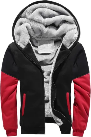 DuDubaby Mens Hoodies Pullover Autumn and Winter Color Loose Casual Plush Jacket Plain Hoodies for Men Trendy Clothes
