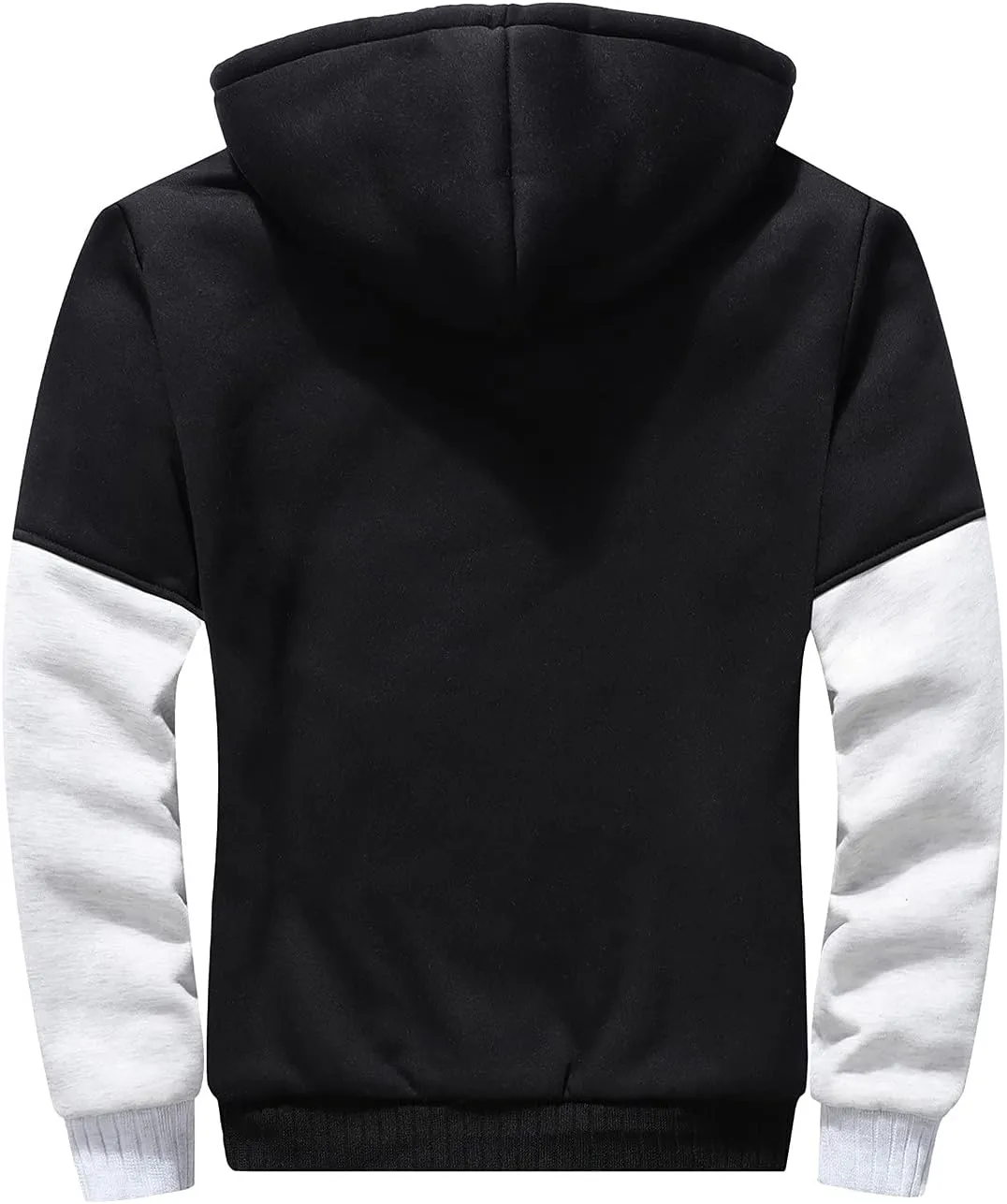 DuDubaby Mens Hoodies Pullover Autumn and Winter Color Loose Casual Plush Jacket Plain Hoodies for Men Trendy Clothes