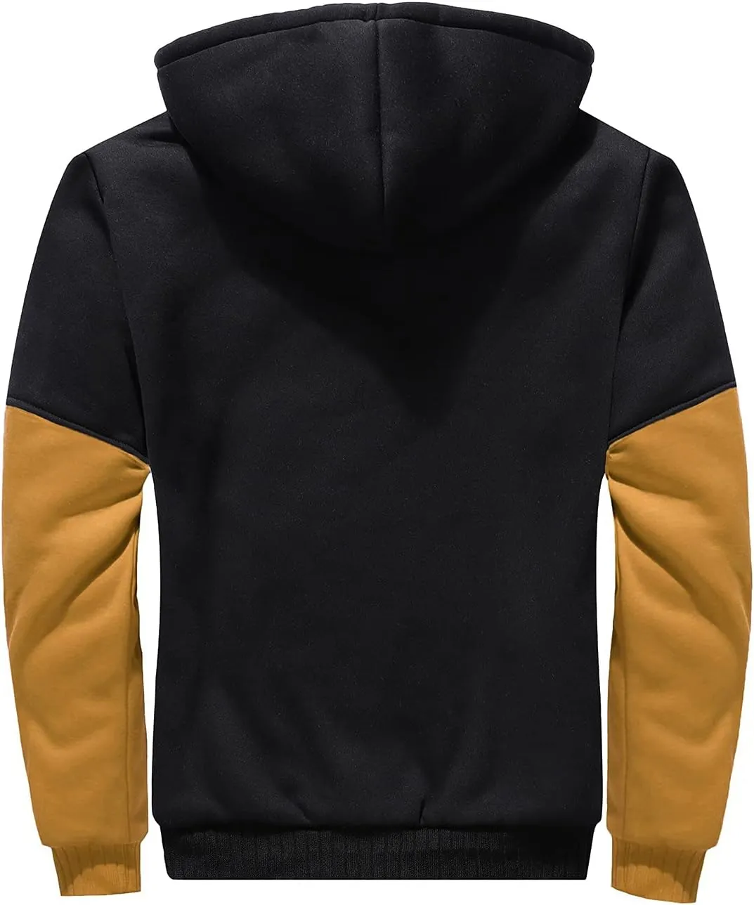 DuDubaby Mens Hoodies Pullover Autumn and Winter Color Loose Casual Plush Jacket Plain Hoodies for Men Trendy Clothes