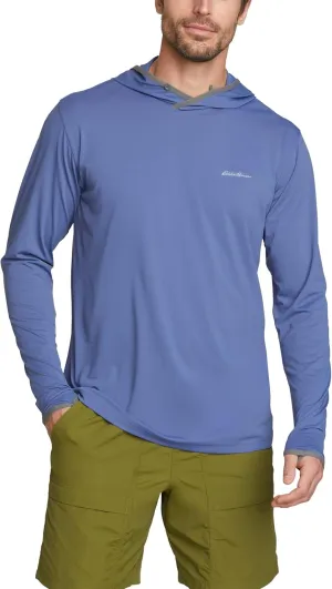 Eddie Bauer Men's Marine Air UPF Long-Sleeve Hoodie