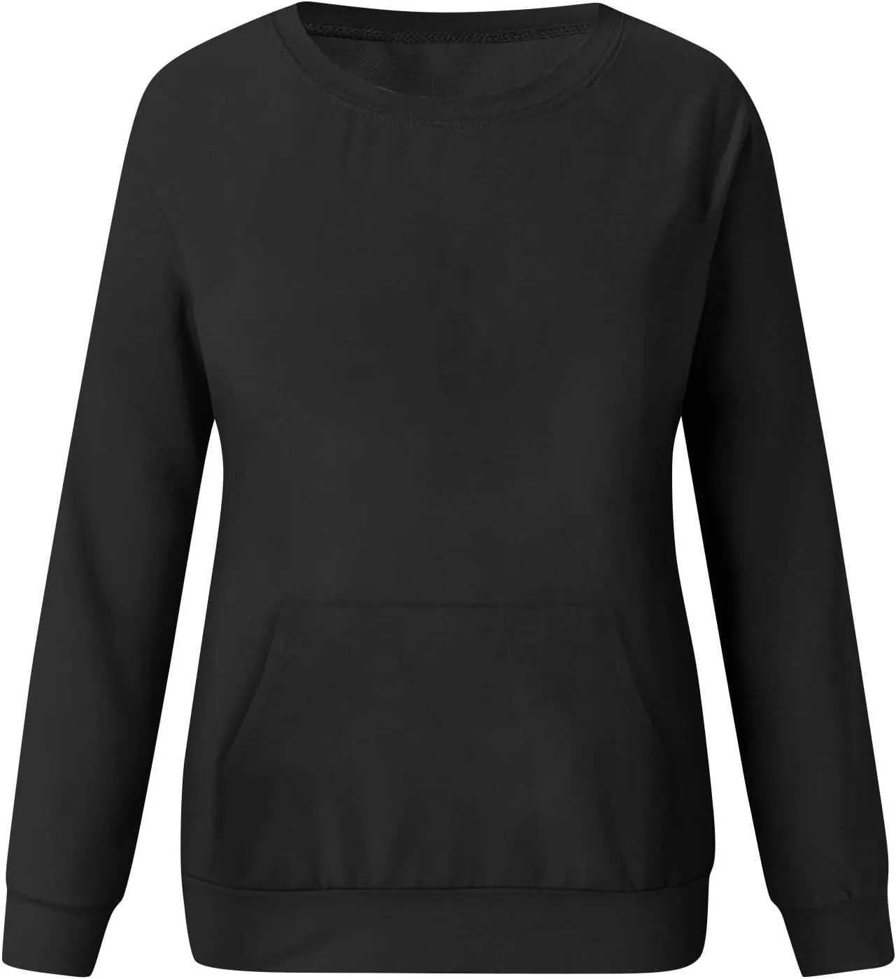 fanmpghleoo Fleece Lined Sweatshirt Women Drop Shoulder Crewneck Sweatshirts Workout Athletic Soft Plain Tunic Pullover Tops