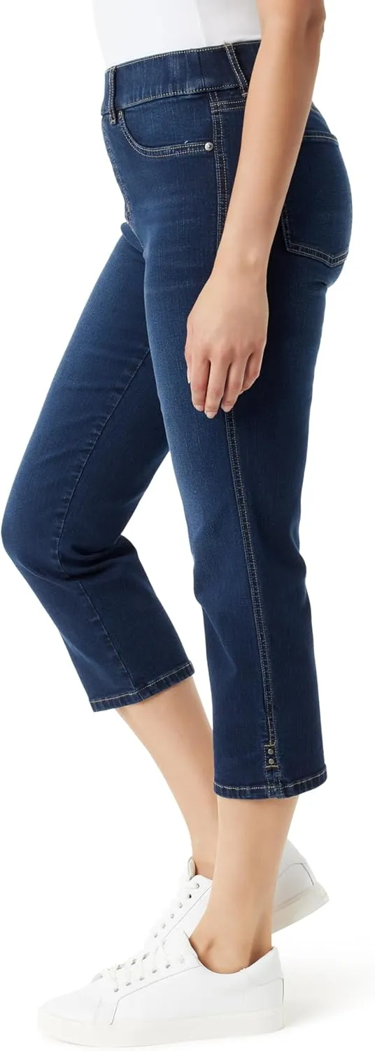 Gloria Vanderbilt Women's Shape Effect Pull on High Rise Straight Leg Capri Standard