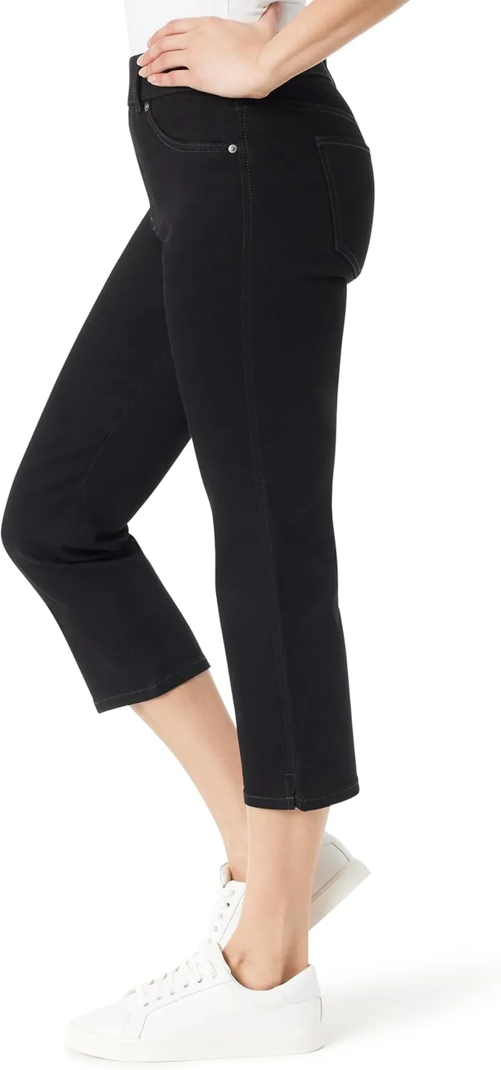 Gloria Vanderbilt Women's Shape Effect Pull on High Rise Straight Leg Capri Standard