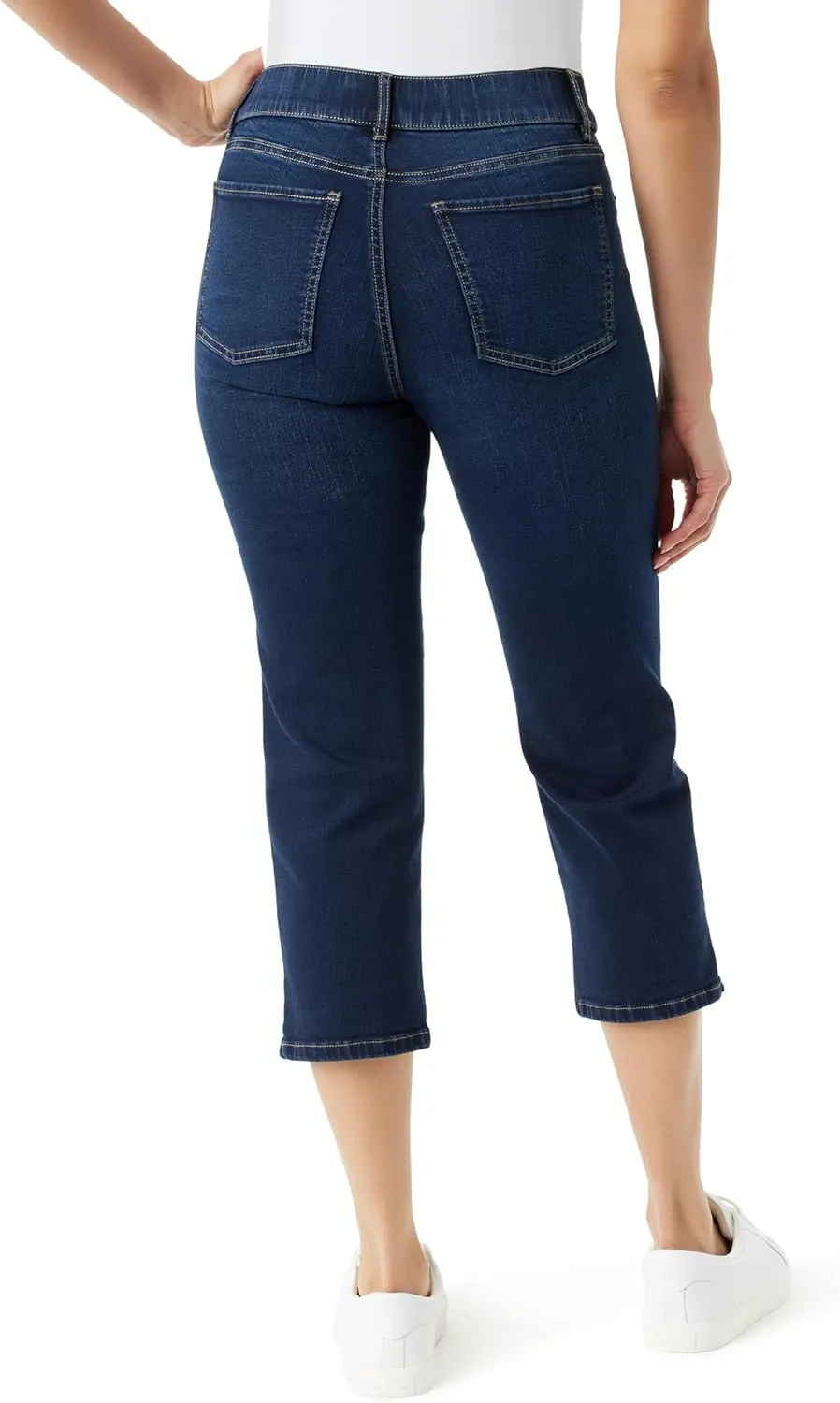 Gloria Vanderbilt Women's Shape Effect Pull on High Rise Straight Leg Capri Standard