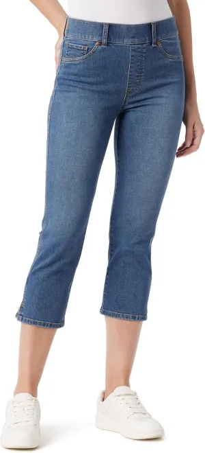 Gloria Vanderbilt Women's Shape Effect Pull on High Rise Straight Leg Capri Standard
