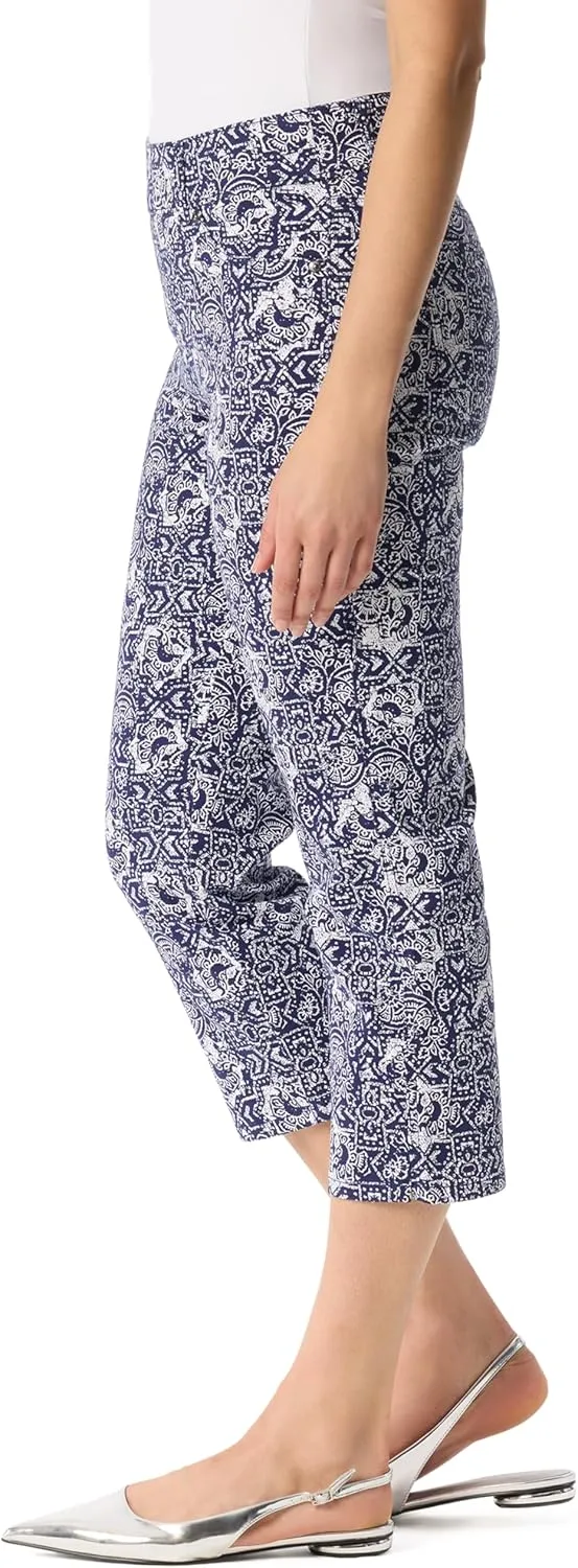 Gloria Vanderbilt Women's Shape Effect Pull on High Rise Straight Leg Capri Standard