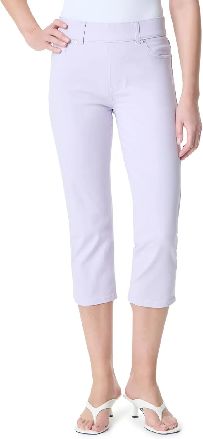 Gloria Vanderbilt Women's Shape Effect Pull on High Rise Straight Leg Capri Standard